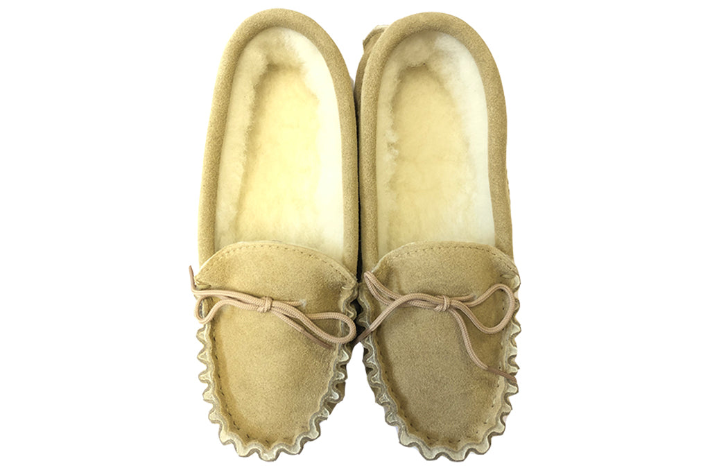 Leather 2024 sole moccasins