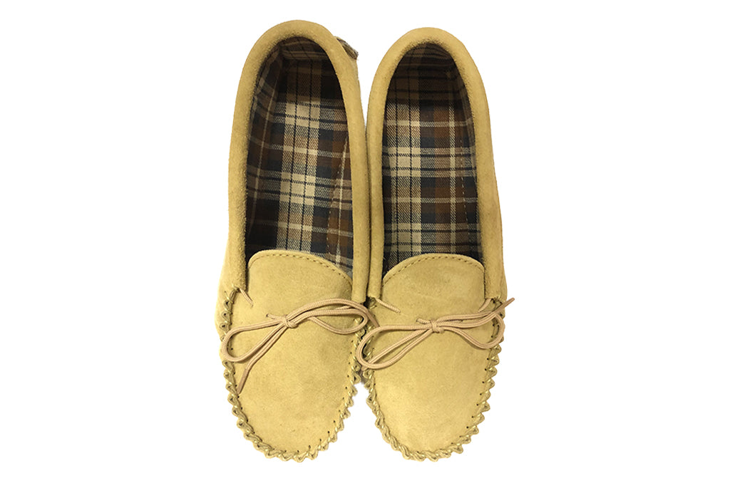 Flannel store lined moccasins